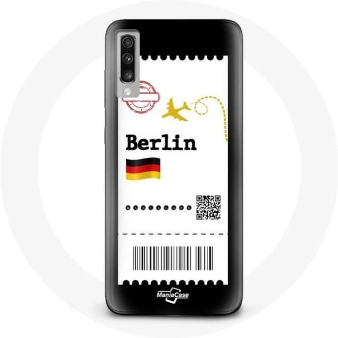 Coque pour Samsung Galaxy A70 Billet d'avion Berlin