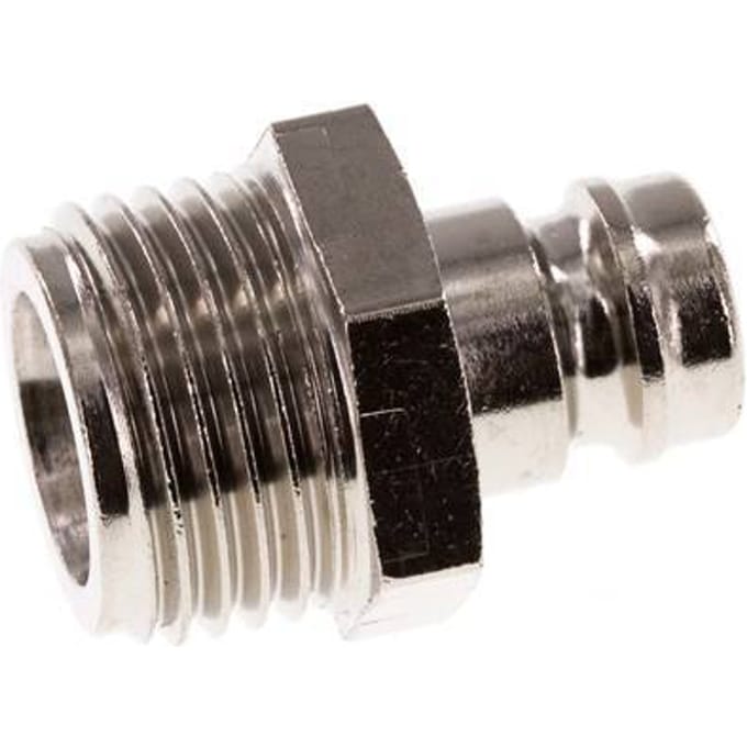 Messing DN 9 Tempereerkoppeling Insteeknippel G 1/2 inch Buitendraad Dubbele afsluiting