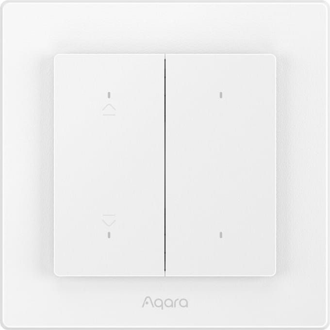 Aqara Shutter Switch H2 Kit - slimme rolluikschakelaar met Zigbee & Thread - wit en donkergrijs