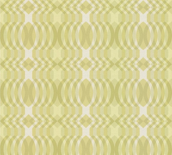 RETRO BEHANG | Grafisch - groen crème wit - A.S. Création Retro Chic