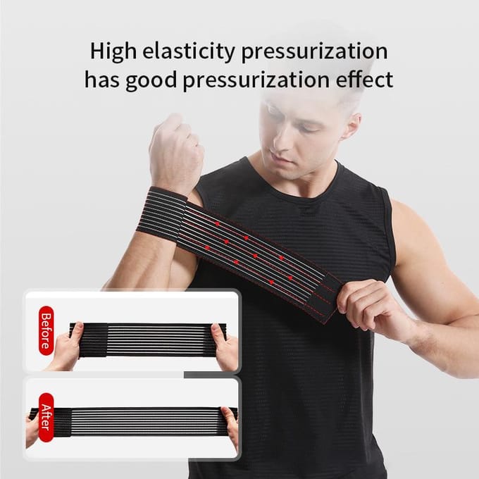 Sport Elastisch Verband Nylon Polssteun Polsband Verstelbare Draagbare Steun voor Buitenactiviteit