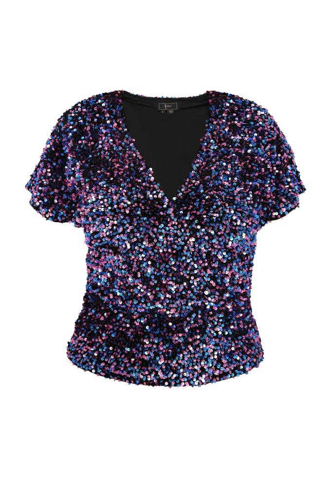Faina Blouse Dames blauw roze