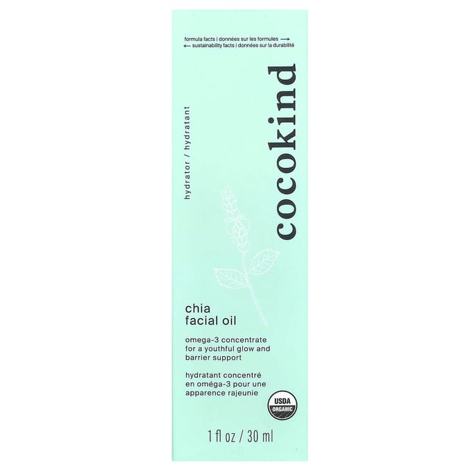 Cocokind, Chia Gezichtsolie, 1 fl oz (30 ml) white