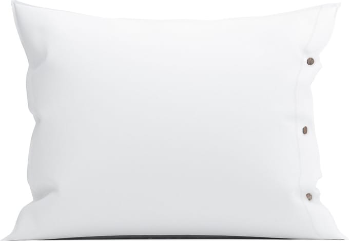 Yellow Kussensloop Percale - Kussenhoes van 60x70 cm - 1 stuk - 100% Katoen-Perkal - Wit