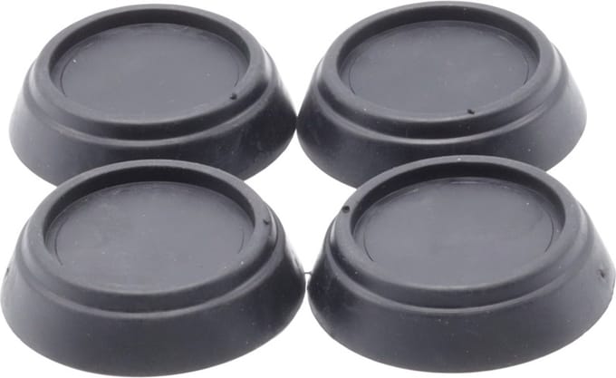 Trillingsdempers wasmachine / droger, zwart, per 4 stuks, Ø 63 mm