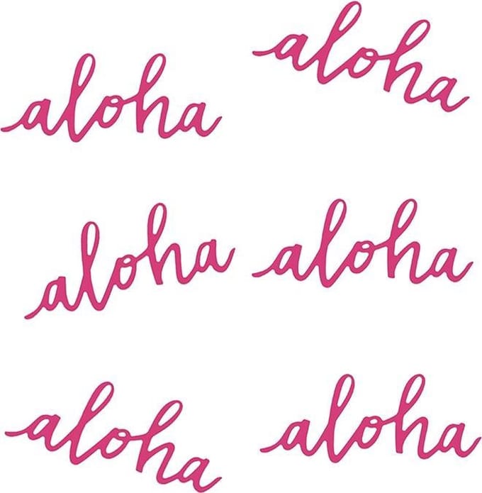 PARTYDECO - 6 Aloha tafeldecoraties - Decoratie > Confetti