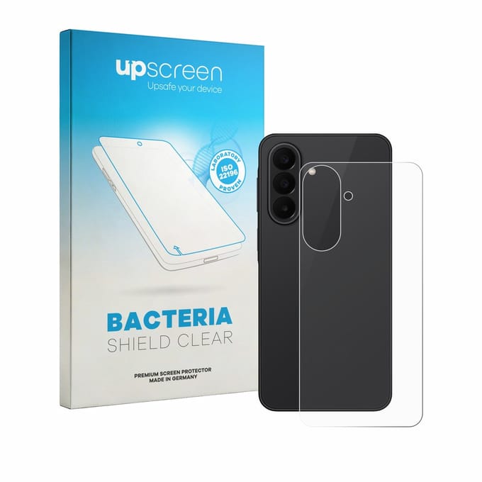 upscreen - Screenprotector voor Samsung Galaxy A27 5G (Achterkant) - Folie Beschermfolie transparant antibacterieel