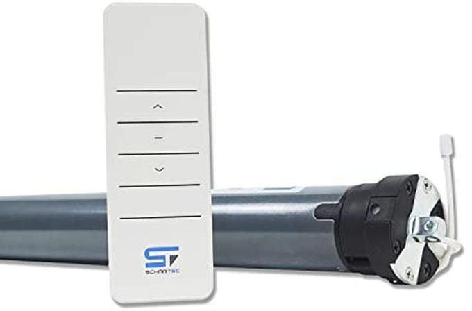 Draadloze rolluikmotor set met afstandsbediening en elektronische eindschakelaars
