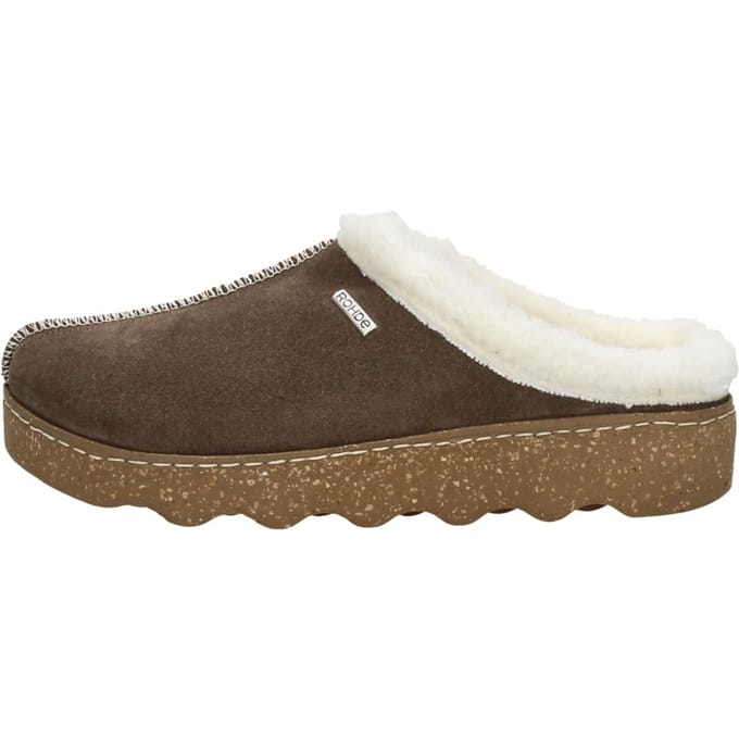 Rohde -Dames - bruin donker - pantoffels - maat 41