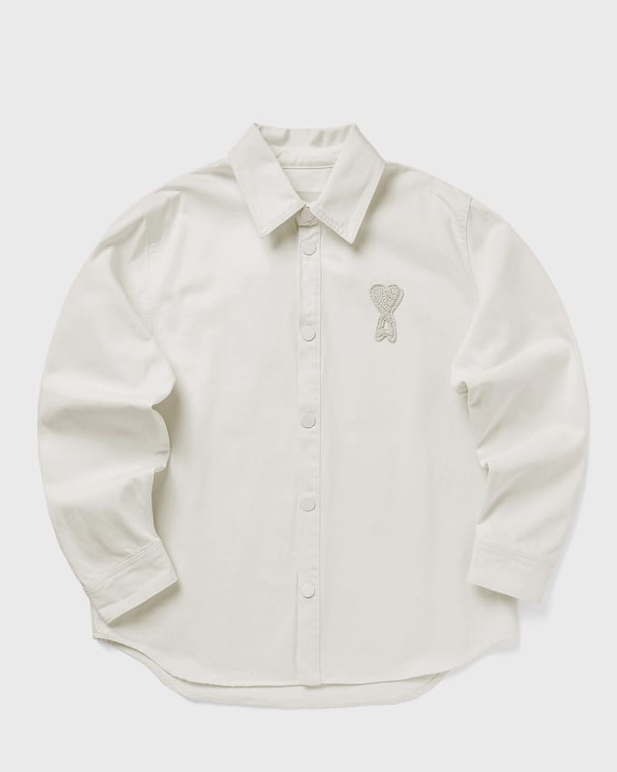 OVERSHIRT WITH KNITTED AMI DE COEUR