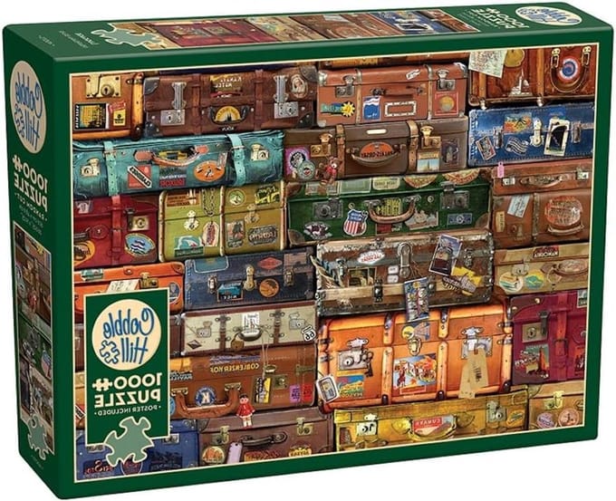 Legpuzzel 1000 stukjes - Reispuzzel - Ontspanning thuis - Willekeurig gesneden stukken - 68 x 49 cm - Meerkleurig