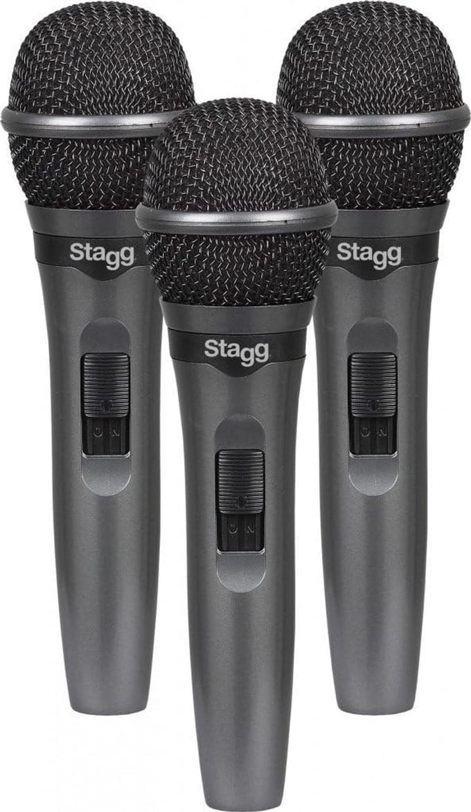 Stagg Live Stage Dynamische Microfoon (Set van 3)