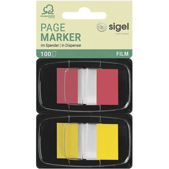 2x herkleefbare markeerstroken »Z-Marker« HN496 43 x 25 mm, rood/geel