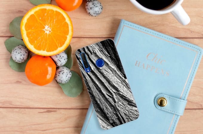 Bumper Hoesje Honor 20 Lite Boomschors Grijs