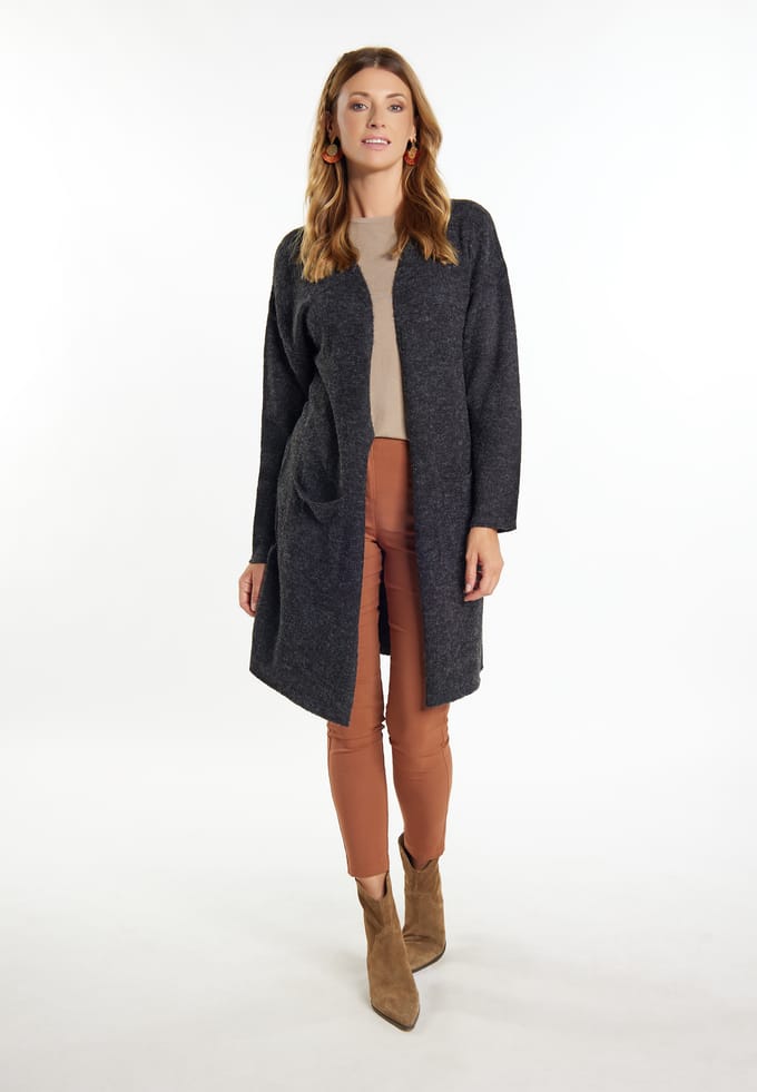 usha Longcardigan Dames zwart