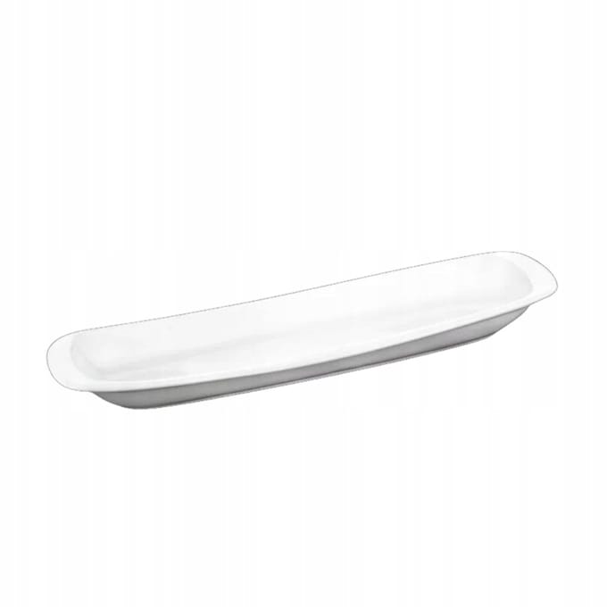Wilmax Serveerblad 28 cm van Porselein, Wit WL-992643/A