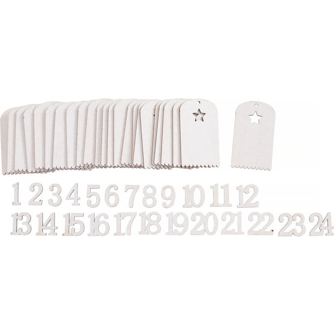 VBS Advent borden met nummers 1-24 "Stanton"