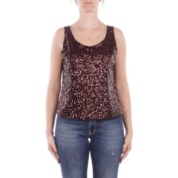 Manila Grace T-shirt en polo bruin