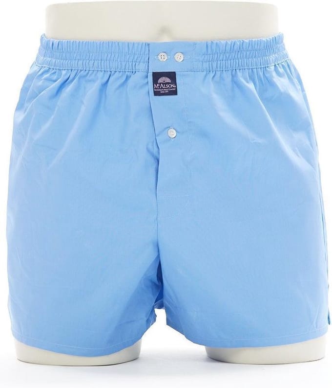 McAlson Boxershort Helder Blauw Lange Pijpen Los Model - M