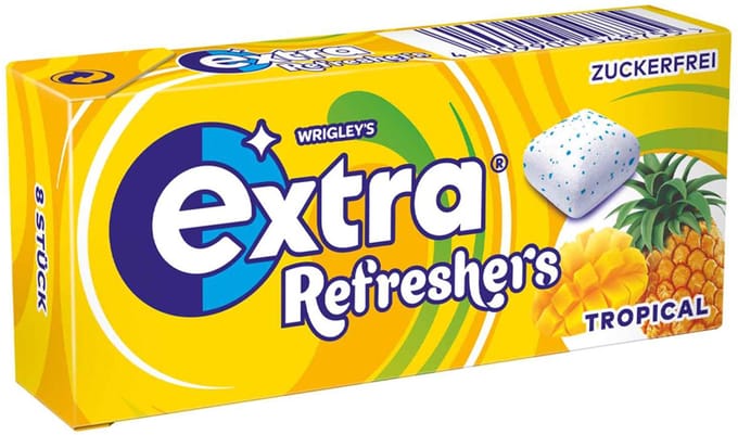 Wrigley's Extra Refreshers Tropical - 12 x 8 stuks (12 x 17,9 gram)