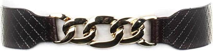 b.belt Leren Riem Giorgia Belt W75 Bison Brown Bruine
