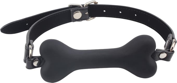 Behave! - Doggie Bone - Hondenbot Bit Gag - Zwart