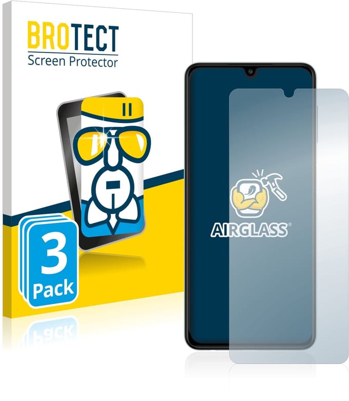 Screenprotector 3 Stuks voor Samsung Galaxy A22 4G Beschermglas transparant
