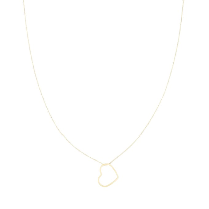 OOZOO Jewellery - Goudkleurige ketting met een hart - SN-2049