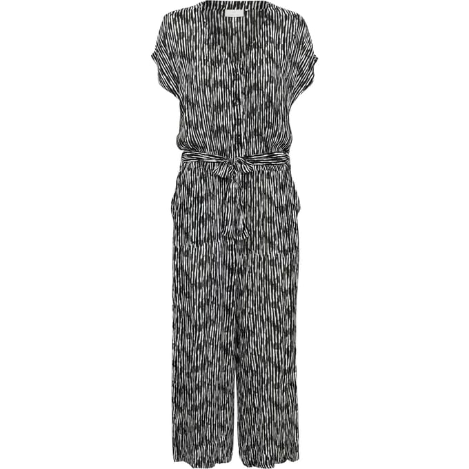 Jurk KAmille Loose fit black offwhite