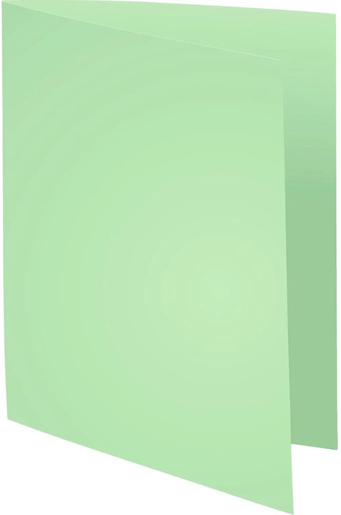 Exacompta 5x FOREVER 220-Pak van 100 dossiermappen 220g/m2 24x32cm voor A4. - Grasgroen - 410004E