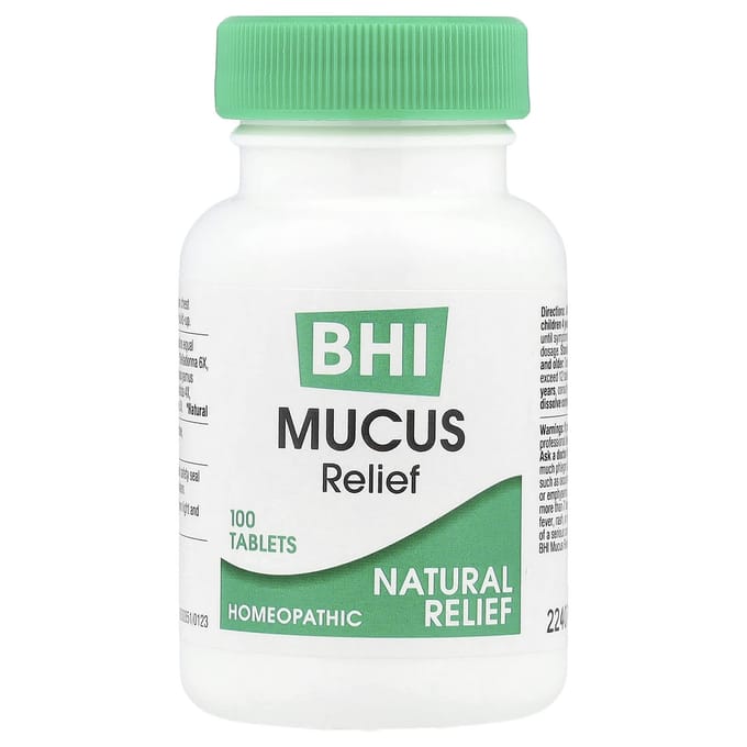 Bhi, Verlichting bij Loopneus en Slijm, 100 Tabletten