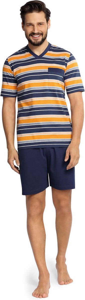 Gele strepen heren shortama