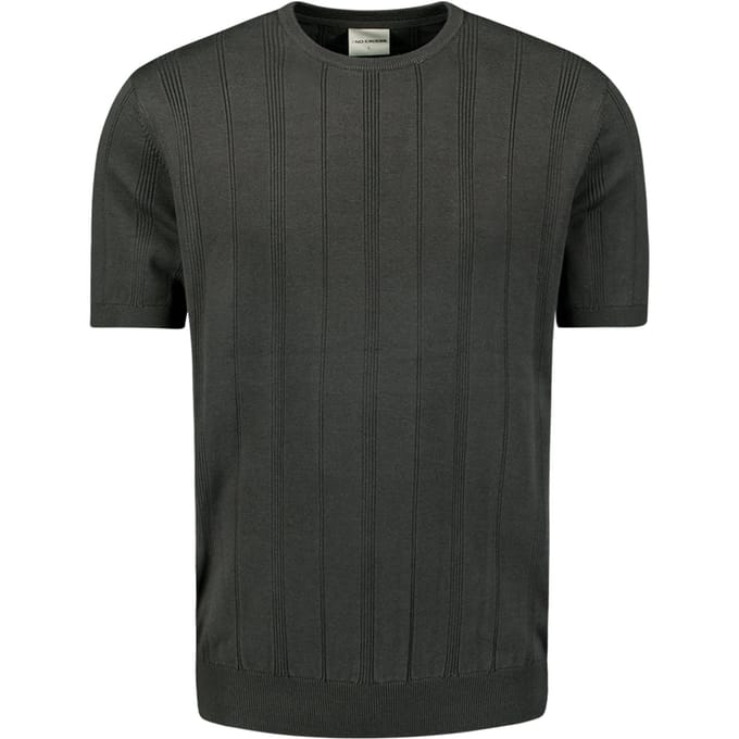 No Excess Pullover Short Sleeve Crewneck Dropneedle Stripes Dark Steel Größe: XL | Pullover Outlet | Herren