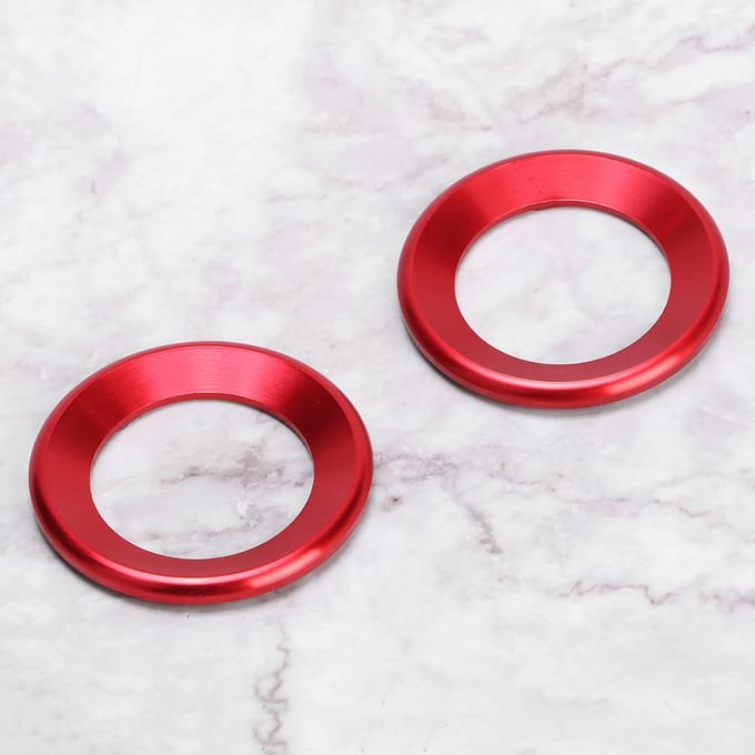 2 stuks Luidspreker Cirkel Sierlijst Audio Luidspreker Decoratieve Ring Geschikt voor Civic 10e red