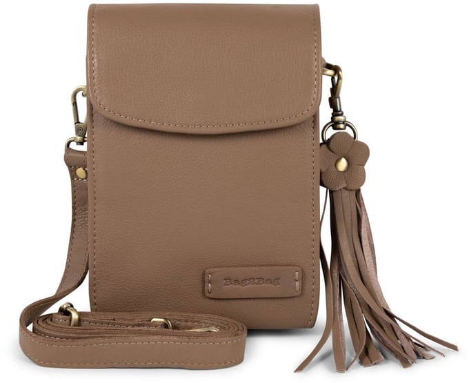 Bag2Bag - Bali - Crossbobytasje - Leer - Dark Stone