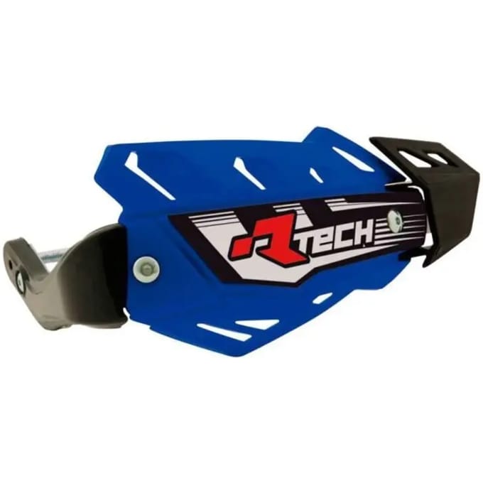 Protège main intégraux Racetech FLX bleu spécial pour Quad fixation embout de guidon