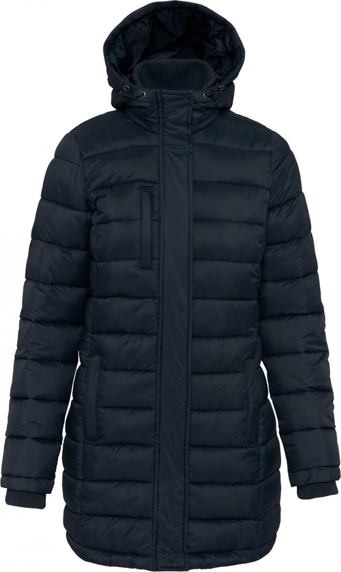 Kariban Lichte damesparka met capuchon K6129 - Navy - M