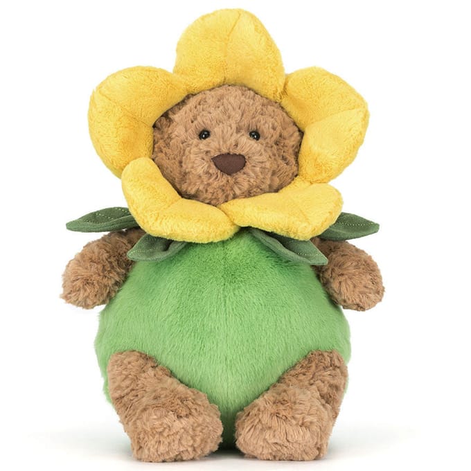 Jellycat knuffel Bartholomew Bear Daffodil Outfit