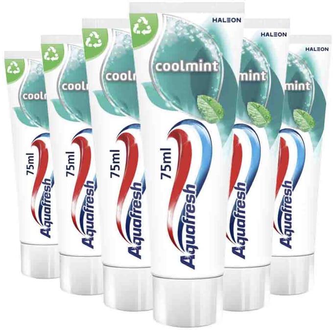 Aquafresh Tandpasta Coolmint - 6 x 75 ml - Voordeelverpakking