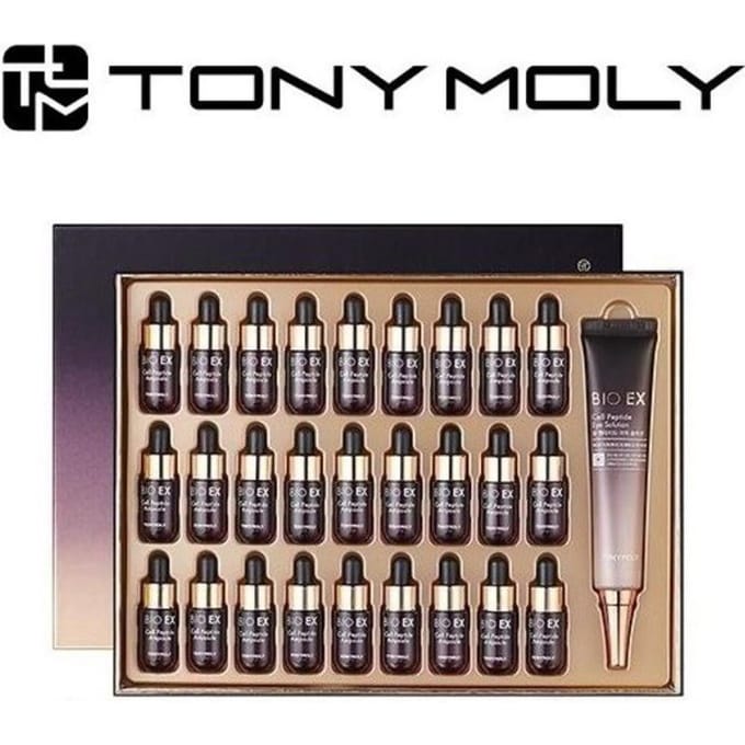 Tonymoly Ensemble spécial d'ampoules de peptides cellulaires Bio EX black