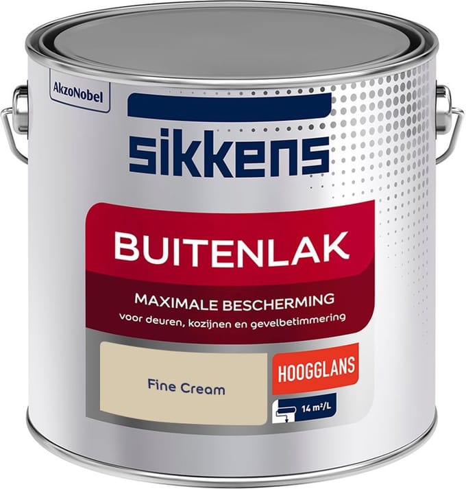 Sikkens - Buitenlak Hoogglans - Fine Cream - Mengverf - 2,5 L