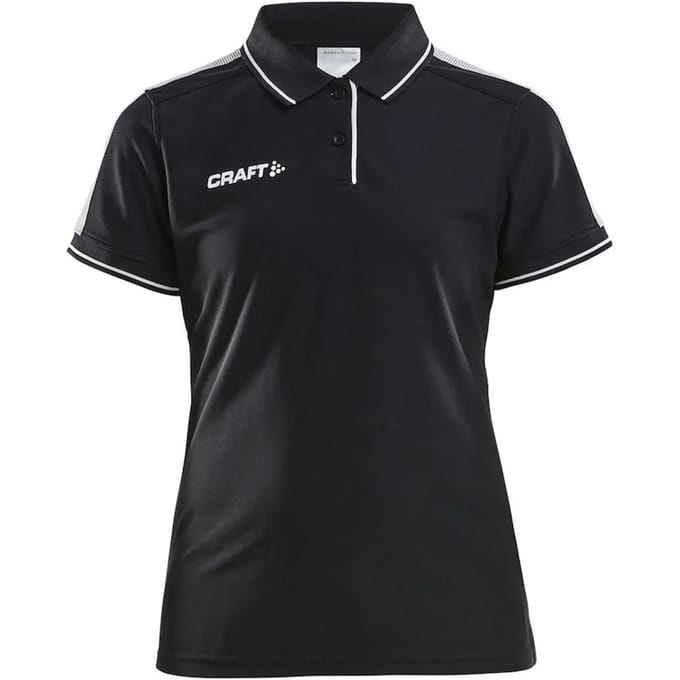 Craft Pro Control Polo Dames - Zwart / Wit | Maat: M