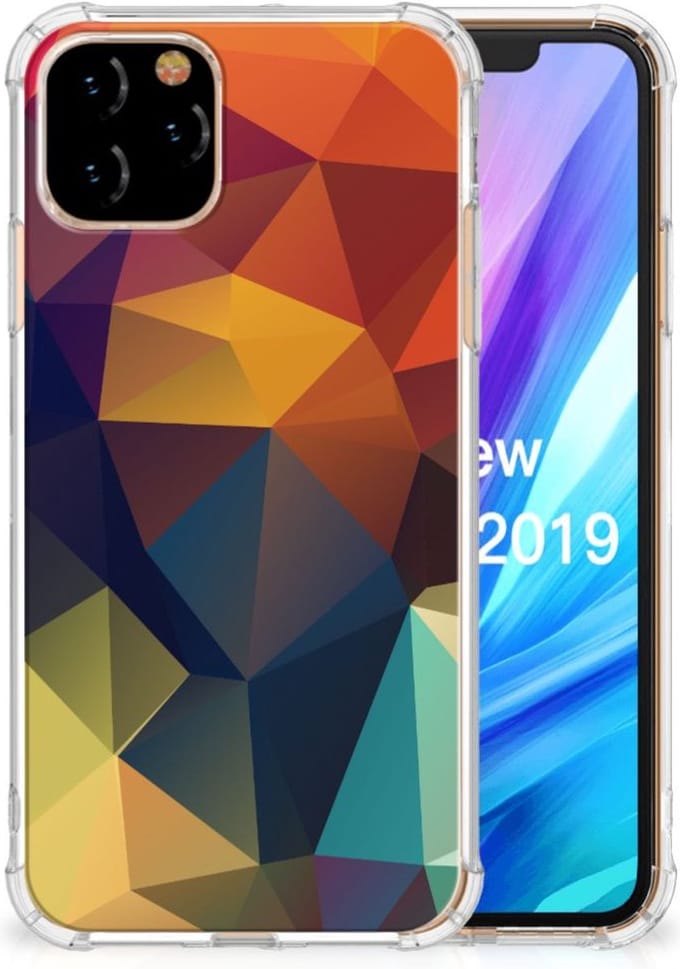 Apple iPhone 11 Pro Shockproof Case Polygon Color