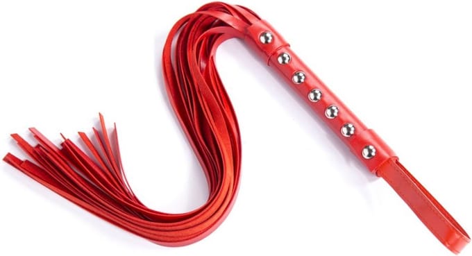 Smart Moves - Studded Flogger - 53 cm - Rood