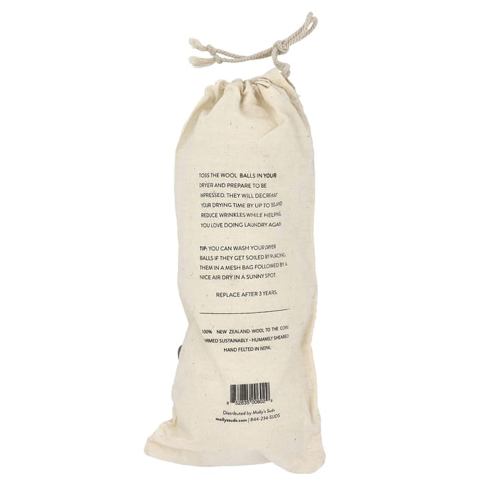 Molly'S Suds, Wol Droogballen, Pak van 3 white