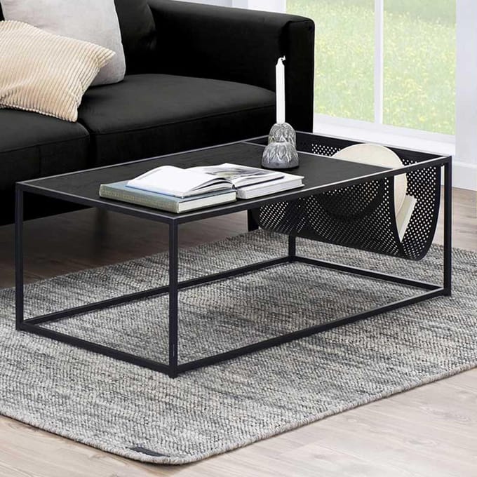 Salontafel Bronx MDF Zwart 110cm - Giga Living