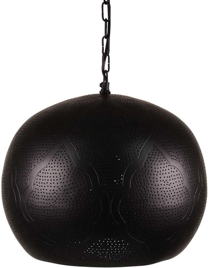 Safaary - Arabische Hanglamp Maya Zwart Goud Ø 35 x 33cm