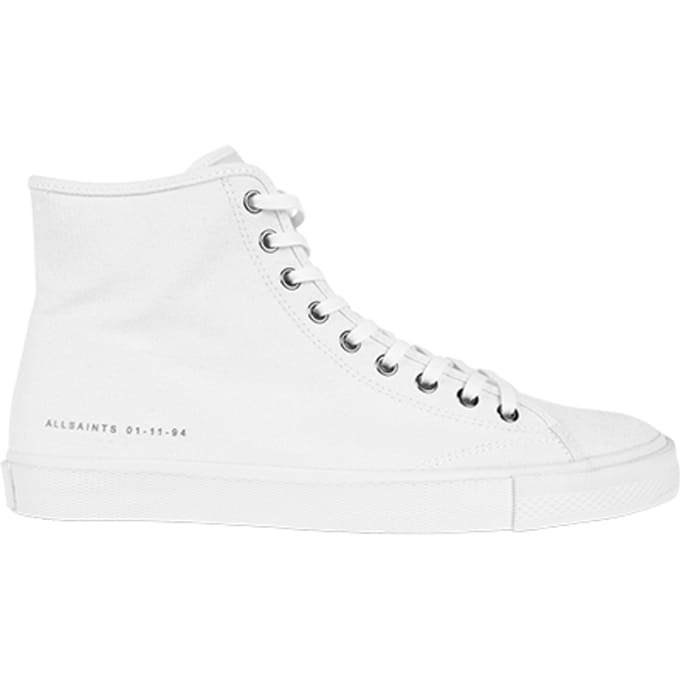 AllSaints Bryce High Top Off White Taglia: 12 | Sneakers Outlet | Uomo | Bianco