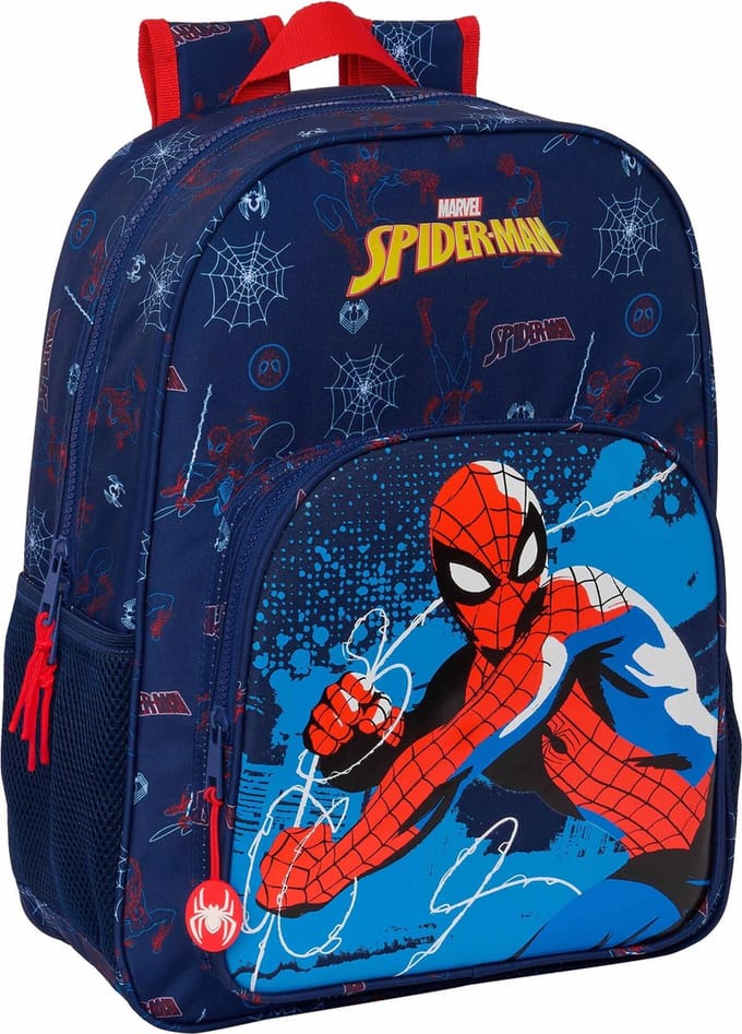 SpiderMan Rugzak, Neon - 42 x 33 x 14 cm - Polyester