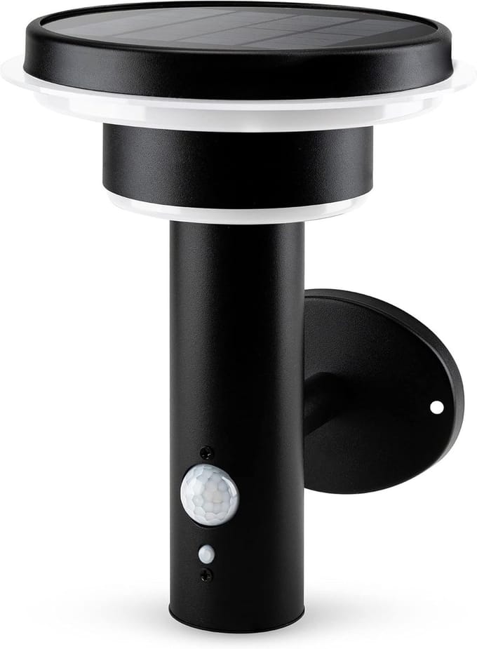 Solar Buitenlamp met Bewegingssensor - 600 Lumen - 3 Lichtmodi - IP44 Waterdicht